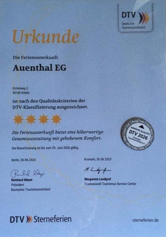 Ferienwohnung Auenthal Koditz Exteriér fotografie